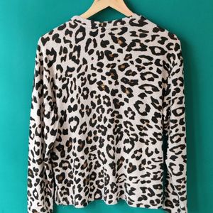 H&M Animal Print Sweater in S