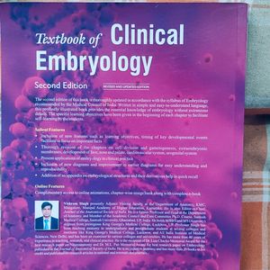 EMBRYOLOGY TEXT BOOK By VISHRAM SINGH