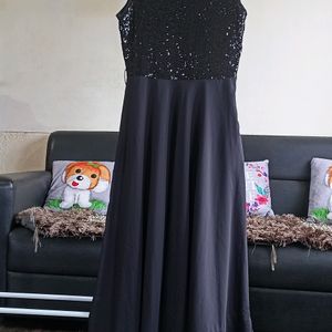 Black Sequined Gown