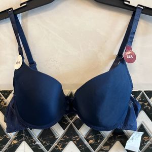 Blue Super Push up Bra For Women