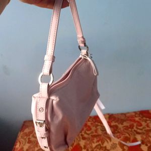 Vintage Pink Baguette Bag