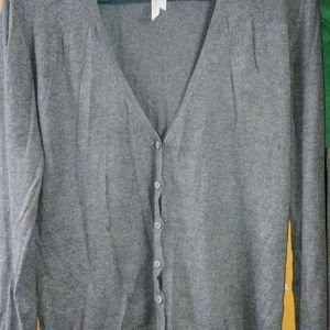 Women V Neck Cardigan