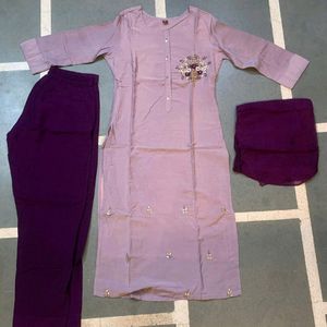 Kurti Pant Dupatta Set...