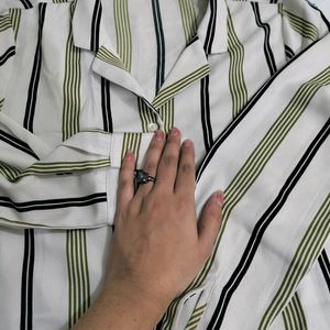 Wardrobe Ivory Striped Shirt