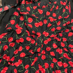 Vintage Halter Neck Cherry 🍒print Dress