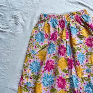 Pinteresty Printed Floral Skirt