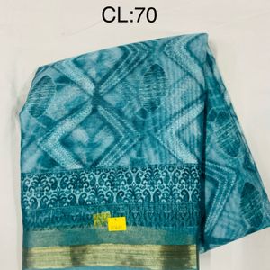 Printed Jute Cotton Jari