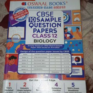 CBSE 10 SAMPLE QUESTIONS PAPER CLASS 12 BIOLOGY