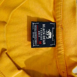 Yellow Half T-shirt M Size