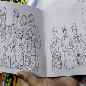 BTS Colouring Book