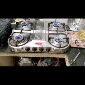 Gas stove 4 Burner Stainless Steel