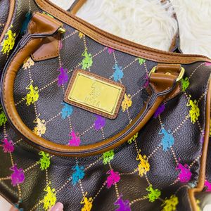 USPA Handbag | Multicolor | Leather