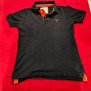 Black Polo T-shirt - Price Dropped