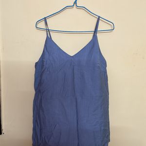 Blue Sleeveless Top