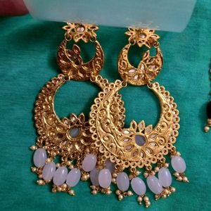 Big Jhumka Earrings Setof 2