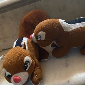 Soft Toy Squirrel Pair