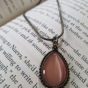 Dusty Rose Pendant Necklace