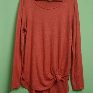 Full Sleeves Knotted Top