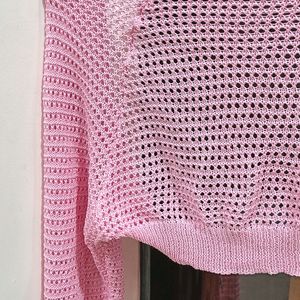 Baby Pastel Pink Crochet Bulero