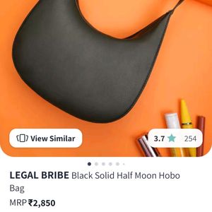 Legal Bribe Half Moon Hobo Bag