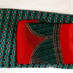 Unstitched Dress Material Of Top, Bottom & Dupatta