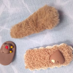 Brown Color Hair Clips