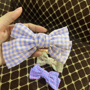 Gingham Medium Size Bow Pack Of 5