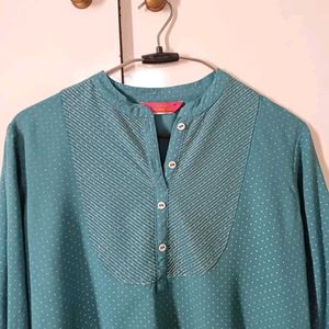 Blue Decent Short Kurti