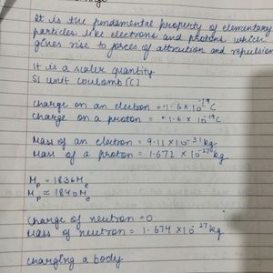 Class 12 Physics Notes From 1 St Book