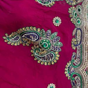 Hand Work Saree With Blouse Piece