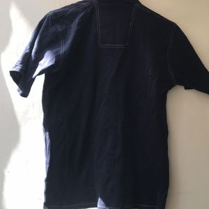 Navy Blue White Line Shirt