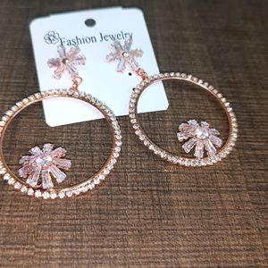 Rose Gold Elegant Hoop Earring