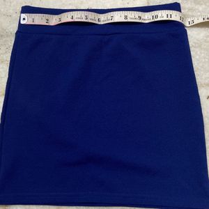 Blue Mini Skirt