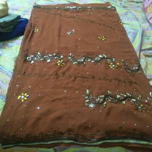 Embroidery Saree From Boutique