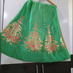 Semi Stitched Banarasi Lehenga