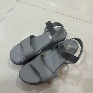 Grey Platform Sandal