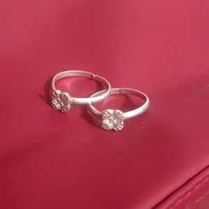 Real Silver Toe Ring