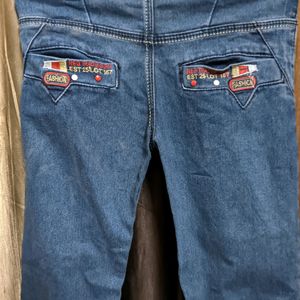 Blue Mid Rise Jeans For Boys