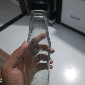 tranparent glass bottle size 190g