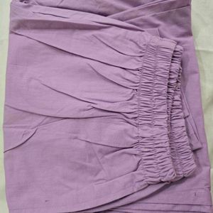 Pure Cotton Lavender Trousers