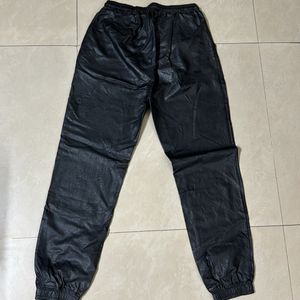 Leather Joggers