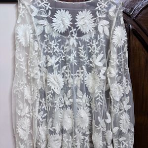 Net Embroidery Top