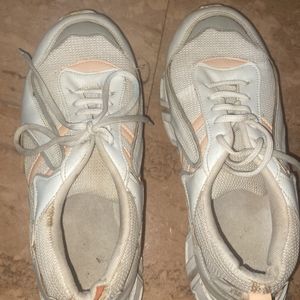 Beige Chunky Sneakers - Lightly Used, Ready for a