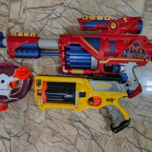 3 Nerf GUNS