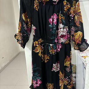 Black Floral Dress