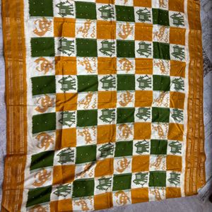 Pure Silk Ikkat Saree