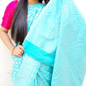 Sea Green Saree