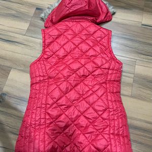 Brand new womens red sleeveless jacket