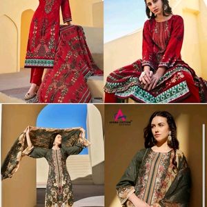 Unstitched Cotton Karachi Pakistani Print Suits