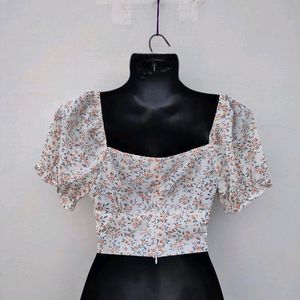 Shein Floral Crop Top